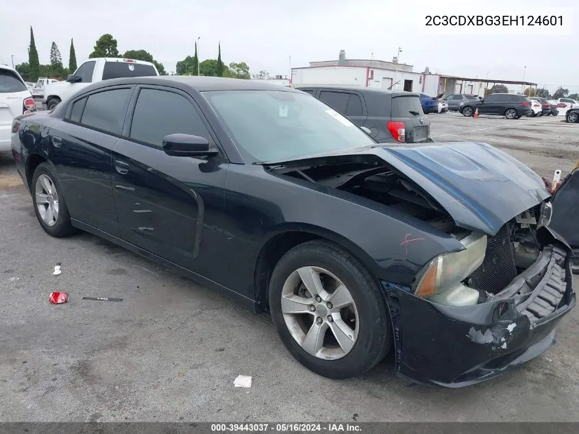 2014 Dodge Charger Se VIN: 2C3CDXBG3EH124601 Lot: 39443037