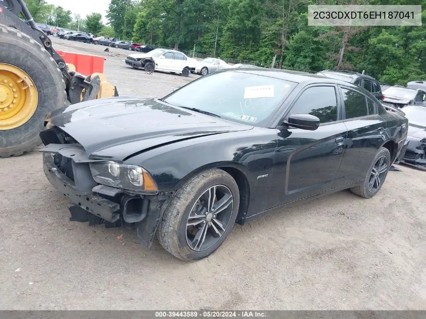 2014 Dodge Charger R/T Plus VIN: 2C3CDXDT6EH187041 Lot: 39443589