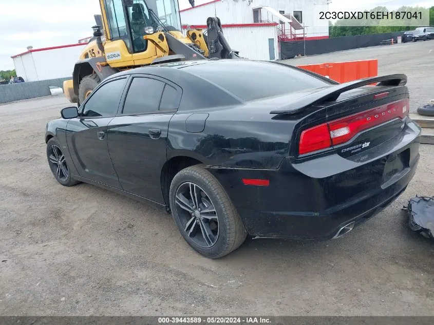 2C3CDXDT6EH187041 2014 Dodge Charger R/T Plus