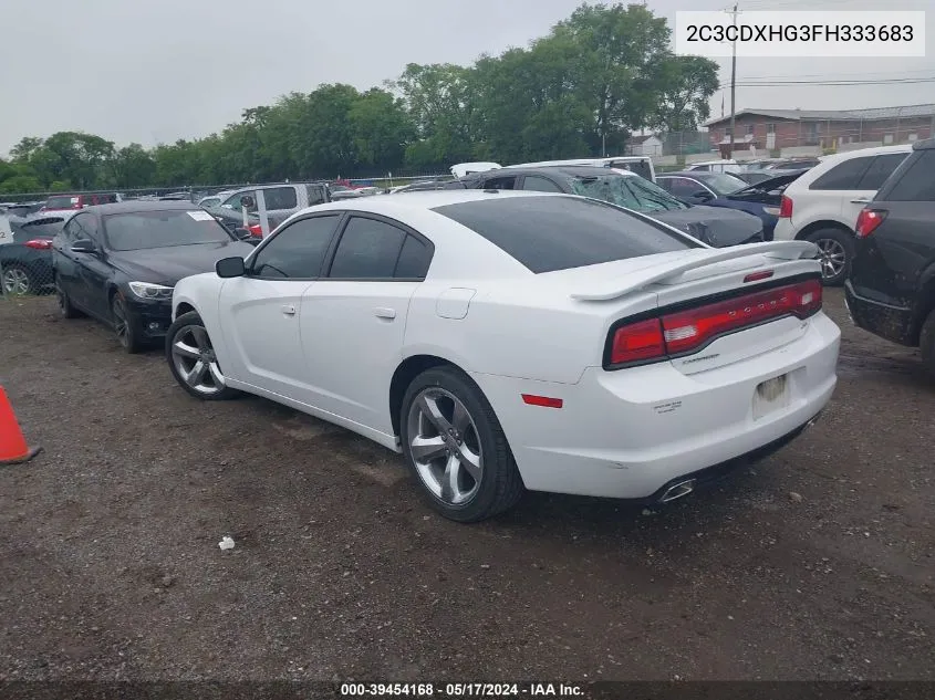 2014 Dodge Charger Sxt VIN: 2C3CDXHG3FH333683 Lot: 39454168