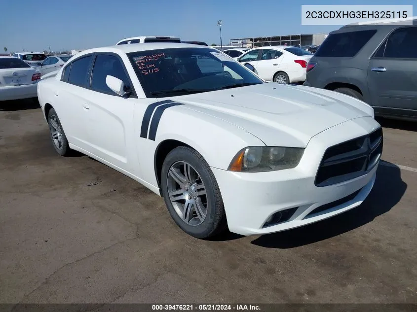 2C3CDXHG3EH325115 2014 Dodge Charger Sxt