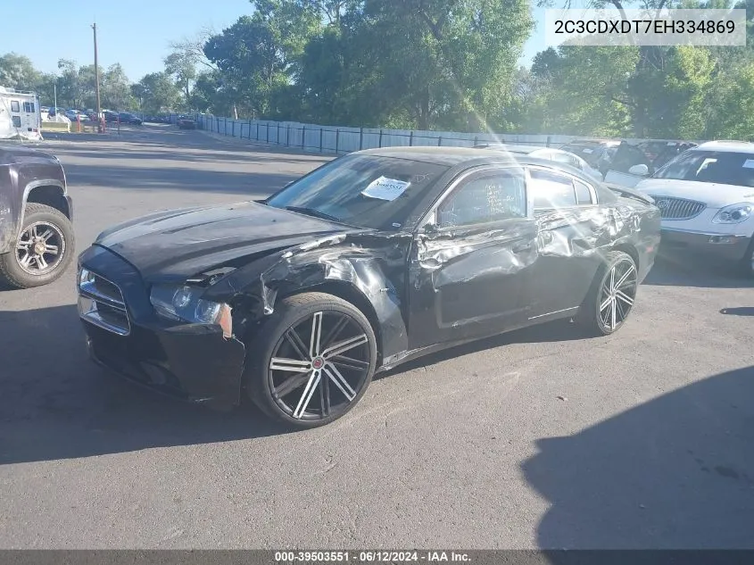 2014 Dodge Charger R/T Max VIN: 2C3CDXDT7EH334869 Lot: 39503551