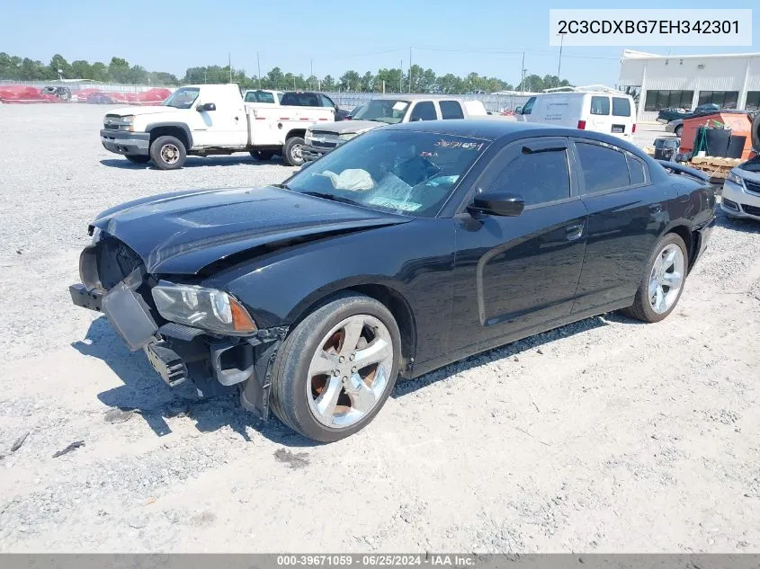 2C3CDXBG7EH342301 2014 Dodge Charger Se