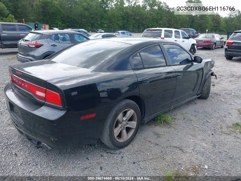 2C3CDXBG6EH116766 2014 Dodge Charger Se