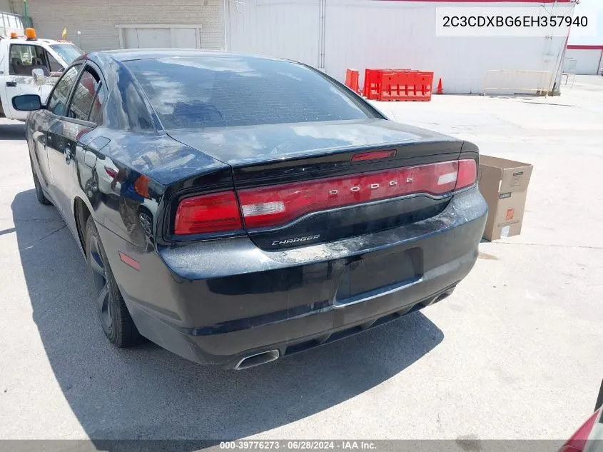 2C3CDXBG6EH357940 2014 Dodge Charger Se