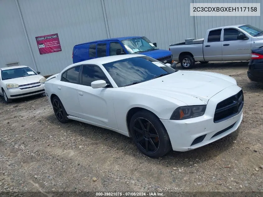 2C3CDXBGXEH117158 2014 Dodge Charger Se