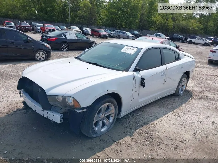 2014 Dodge Charger Se VIN: 2C3CDXBG6EH158967 Lot: 39960541