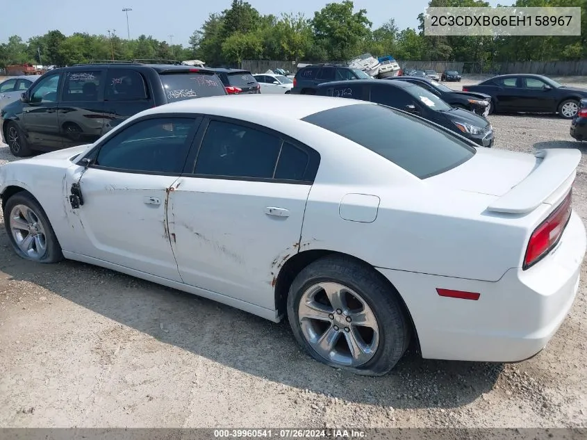 2014 Dodge Charger Se VIN: 2C3CDXBG6EH158967 Lot: 39960541