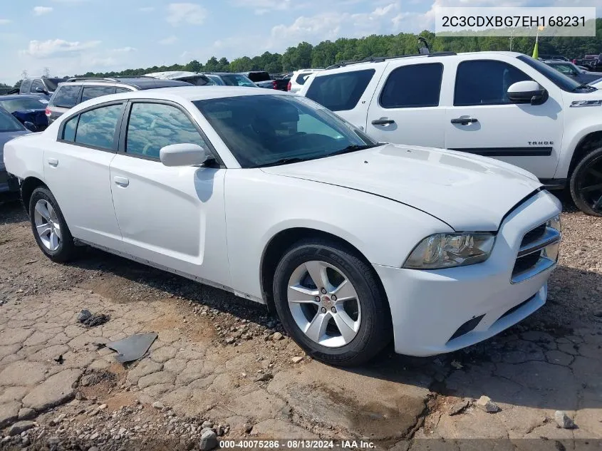 2014 Dodge Charger Se VIN: 2C3CDXBG7EH168231 Lot: 40075286