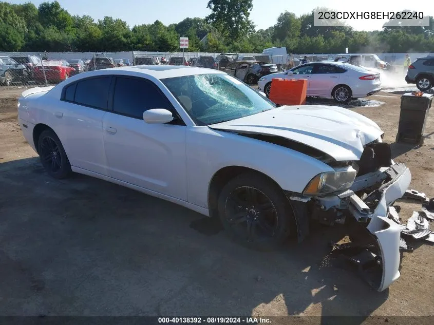 2C3CDXHG8EH262240 2014 Dodge Charger Sxt