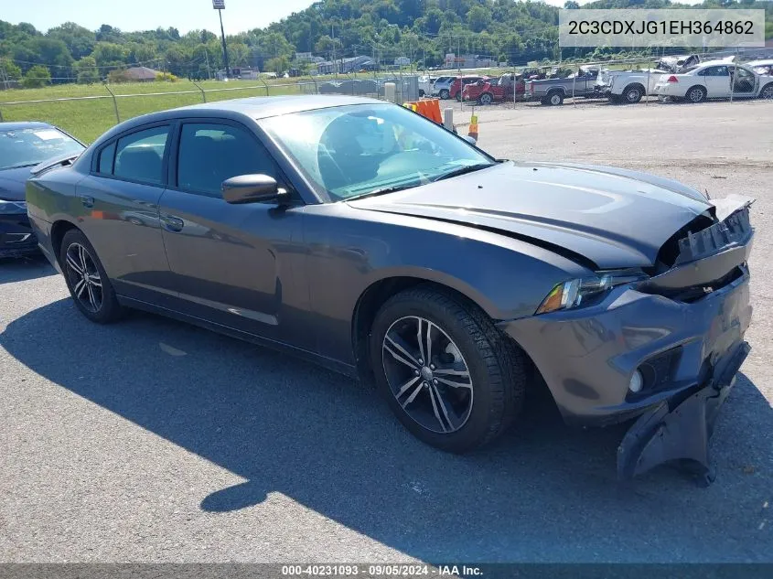 2014 Dodge Charger Sxt VIN: 2C3CDXJG1EH364862 Lot: 40231093