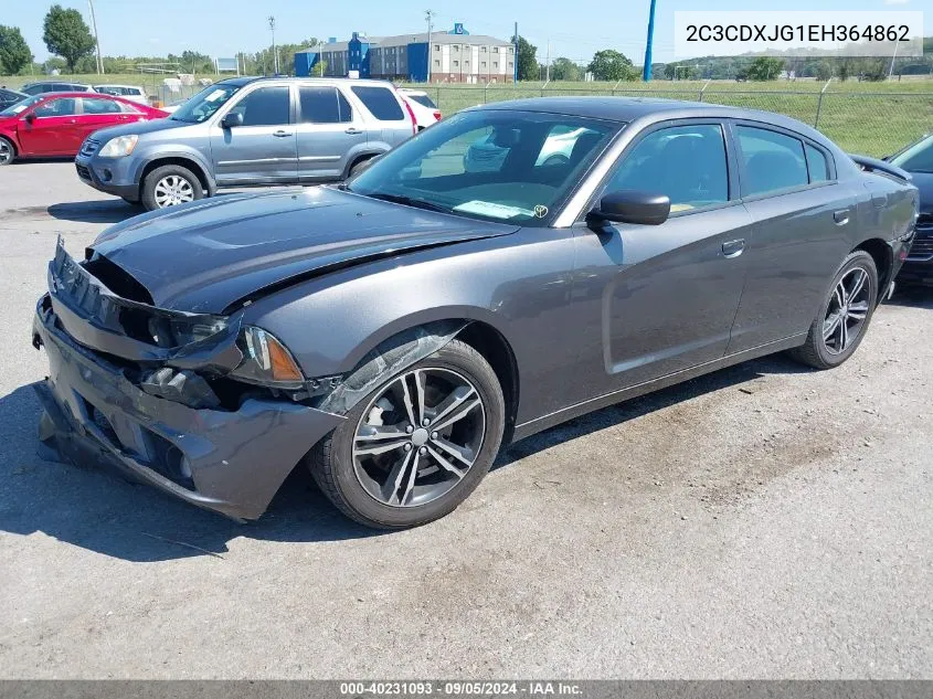 2014 Dodge Charger Sxt VIN: 2C3CDXJG1EH364862 Lot: 40231093