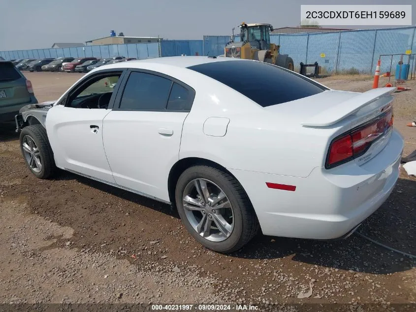 2014 Dodge Charger R/T Max VIN: 2C3CDXDT6EH159689 Lot: 40231997