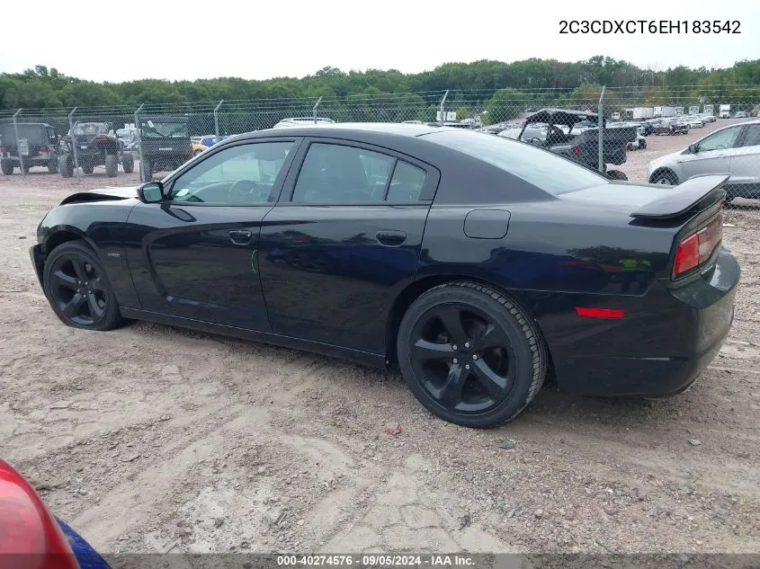 2014 Dodge Charger R/T VIN: 2C3CDXCT6EH183542 Lot: 40274576