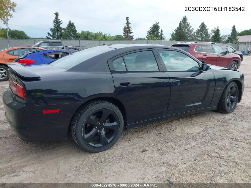 2014 Dodge Charger R/T VIN: 2C3CDXCT6EH183542 Lot: 40274576