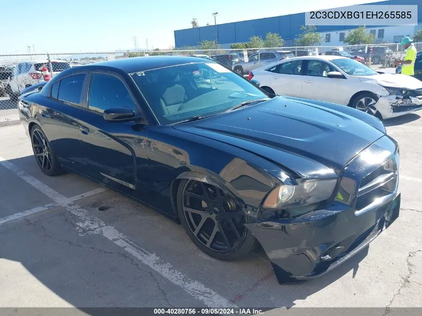 2014 Dodge Charger Se VIN: 2C3CDXBG1EH265585 Lot: 40280756