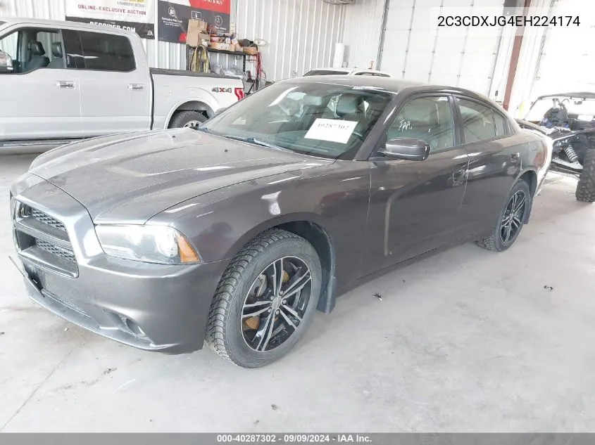 2014 Dodge Charger Sxt Plus VIN: 2C3CDXJG4EH224174 Lot: 40287302