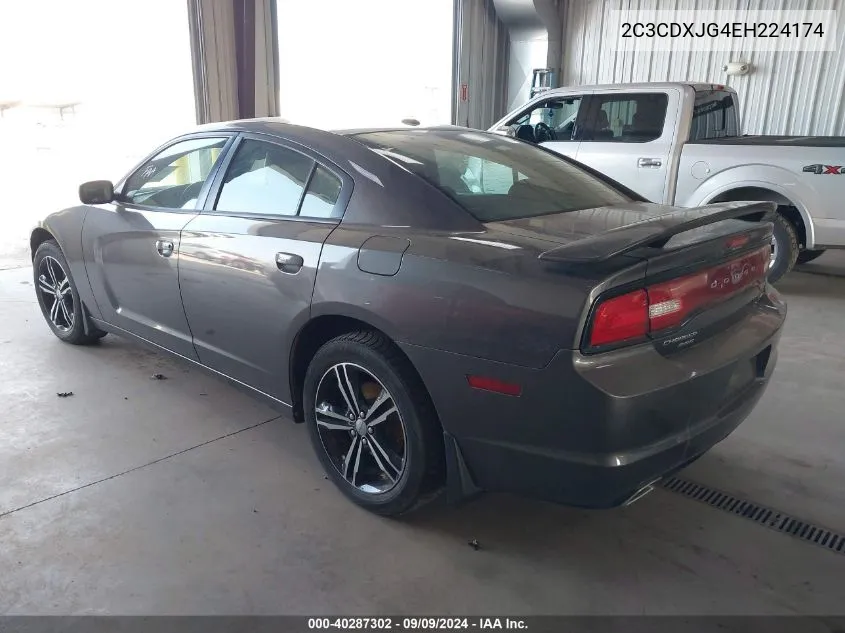 2C3CDXJG4EH224174 2014 Dodge Charger Sxt Plus