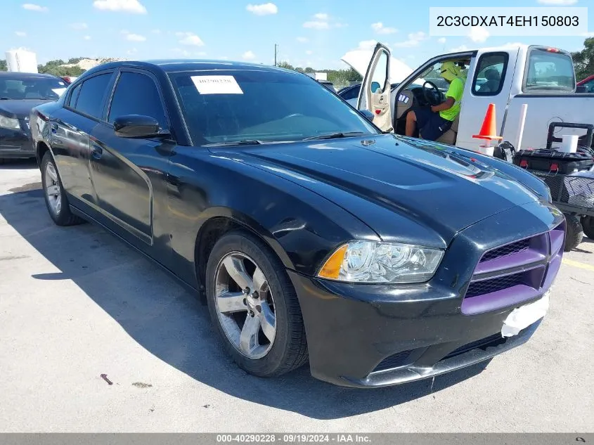 2014 Dodge Charger Police VIN: 2C3CDXAT4EH150803 Lot: 40290228