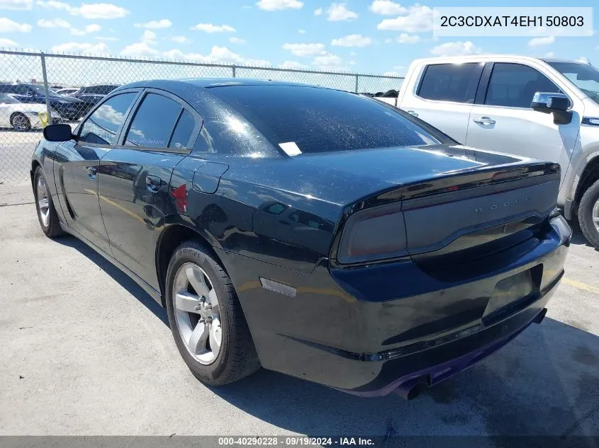 2014 Dodge Charger Police VIN: 2C3CDXAT4EH150803 Lot: 40290228