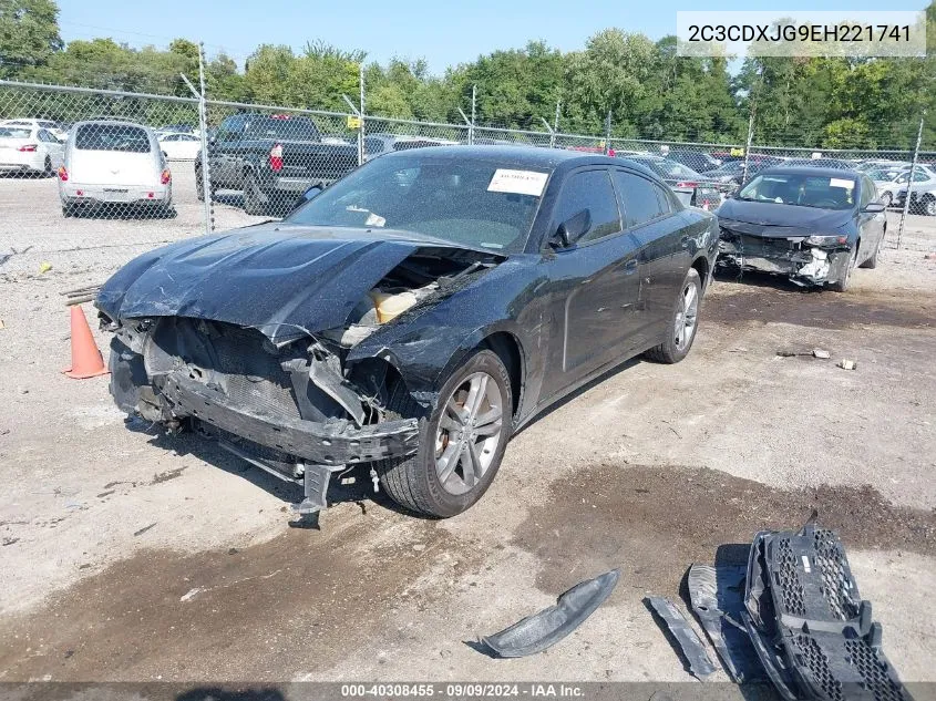 2C3CDXJG9EH221741 2014 Dodge Charger Sxt Plus