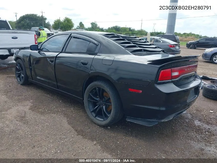 2014 Dodge Charger Se VIN: 2C3CDXBG2EH280791 Lot: 40310474