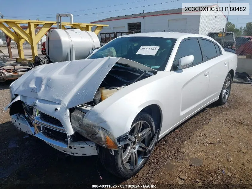 2014 Dodge Charger Sxt VIN: 2C3CDXHG5EH180482 Lot: 40311625