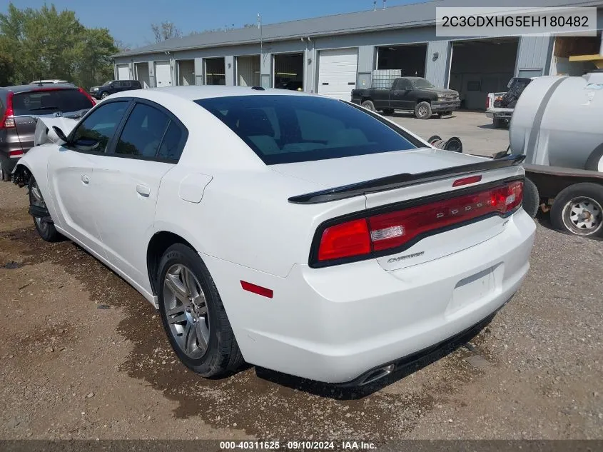 2014 Dodge Charger Sxt VIN: 2C3CDXHG5EH180482 Lot: 40311625