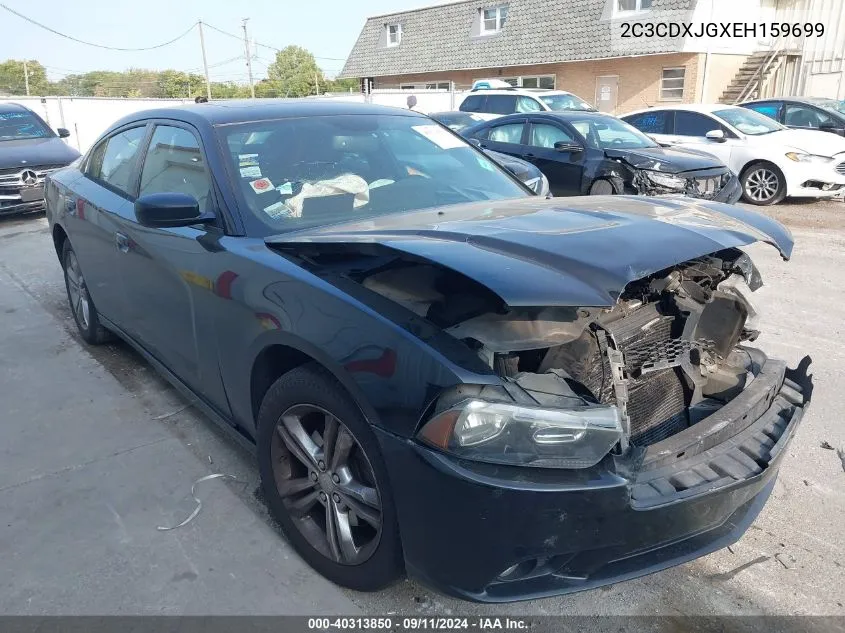 2014 Dodge Charger Sxt VIN: 2C3CDXJGXEH159699 Lot: 40313850