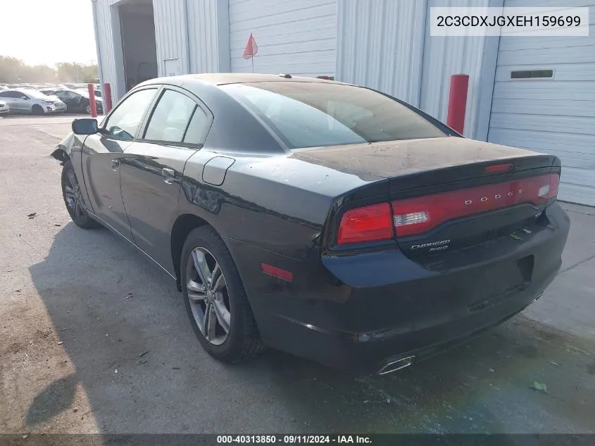 2014 Dodge Charger Sxt VIN: 2C3CDXJGXEH159699 Lot: 40313850