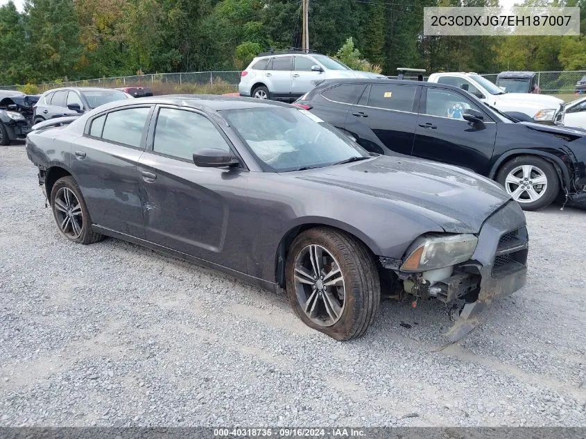 2014 Dodge Charger Sxt VIN: 2C3CDXJG7EH187007 Lot: 40318735