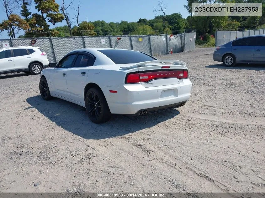 2014 Dodge Charger R/T Max VIN: 2C3CDXDT1EH287953 Lot: 40319969