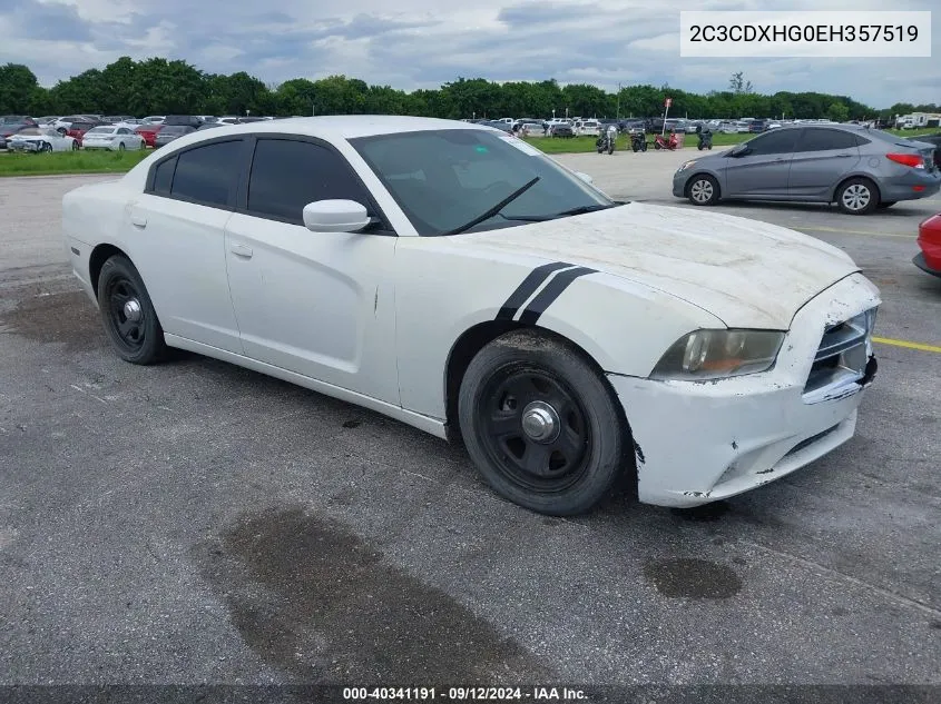 2014 Dodge Charger Sxt VIN: 2C3CDXHG0EH357519 Lot: 40341191