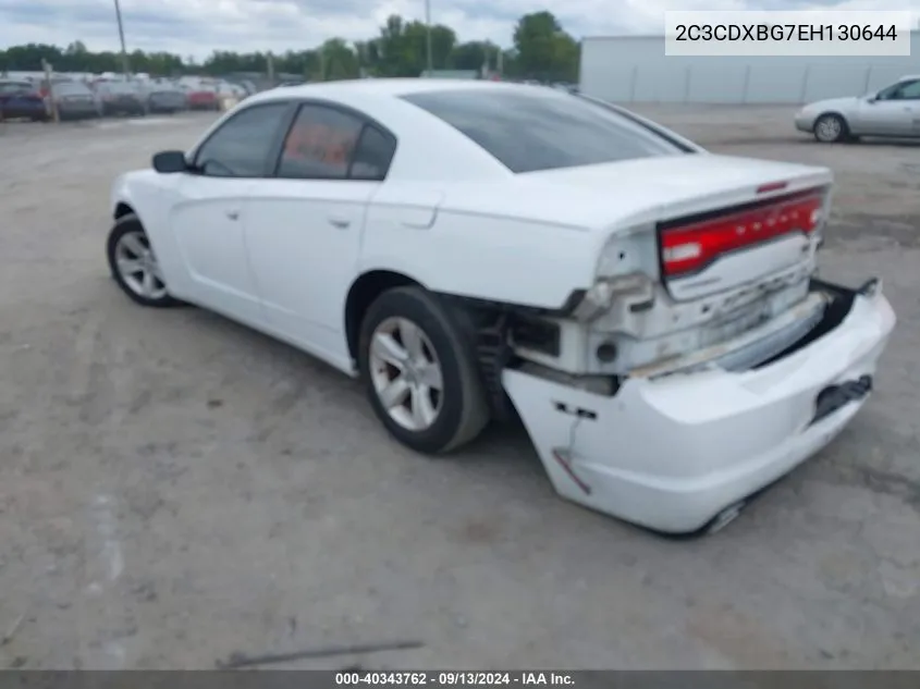 2014 Dodge Charger Se VIN: 2C3CDXBG7EH130644 Lot: 40343762