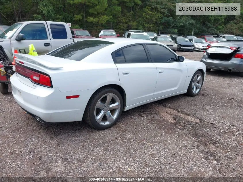 2014 Dodge Charger R/T Max VIN: 2C3CDXCT3EH115988 Lot: 40348914