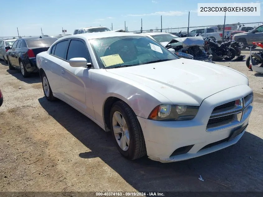 2014 Dodge Charger Se VIN: 2C3CDXBGXEH3501 Lot: 40374163