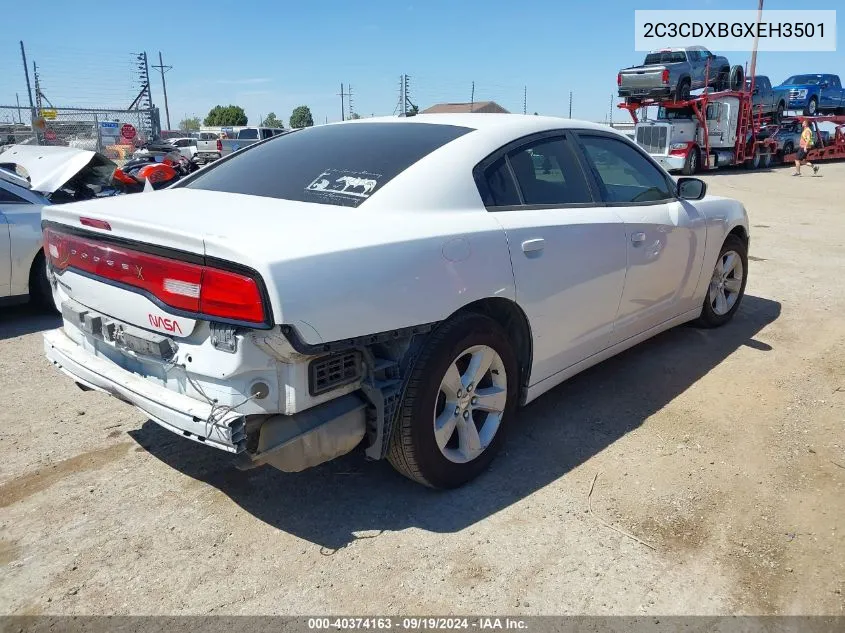 2014 Dodge Charger Se VIN: 2C3CDXBGXEH3501 Lot: 40374163