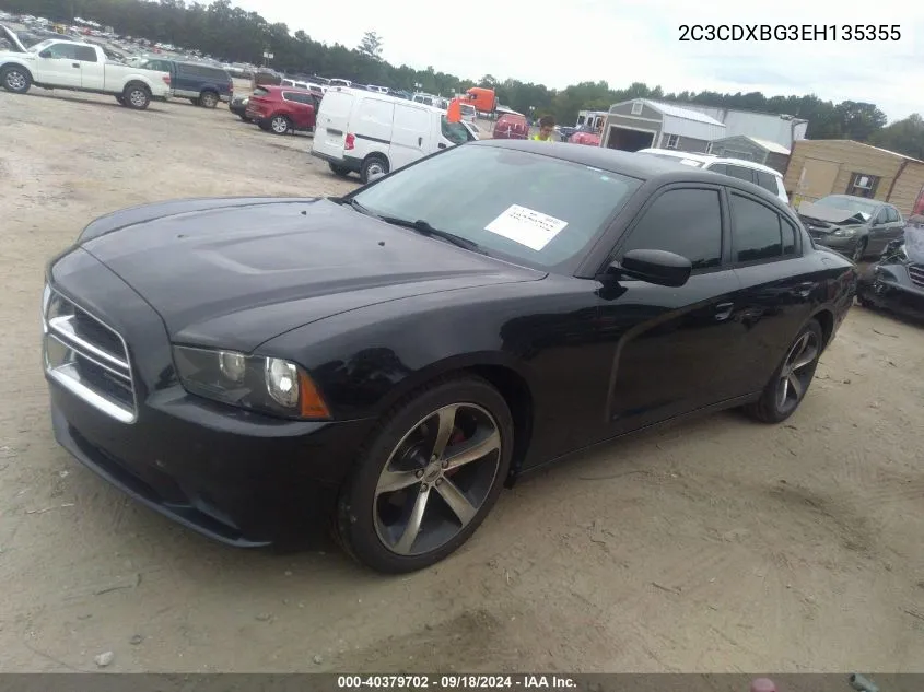 2014 Dodge Charger Se VIN: 2C3CDXBG3EH135355 Lot: 40379702