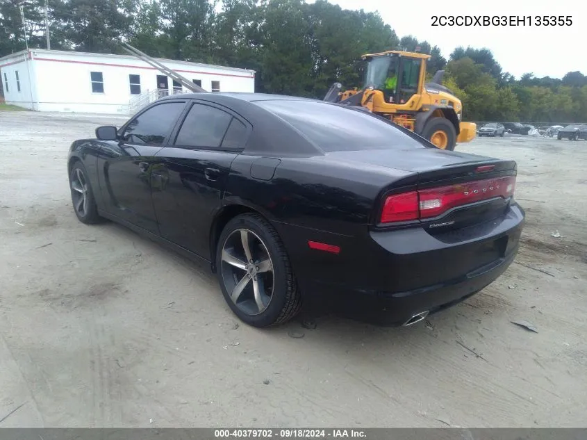 2014 Dodge Charger Se VIN: 2C3CDXBG3EH135355 Lot: 40379702