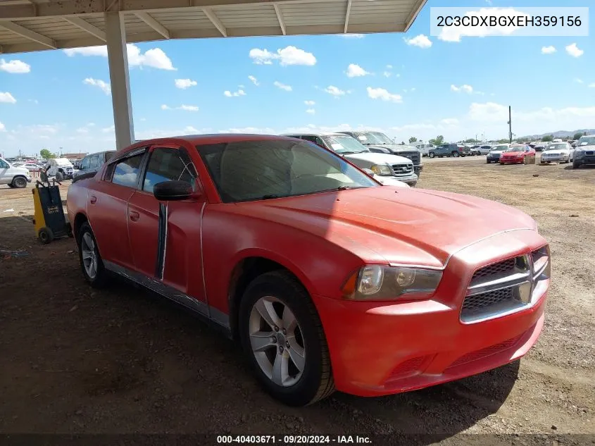 2C3CDXBGXEH359156 2014 Dodge Charger Se