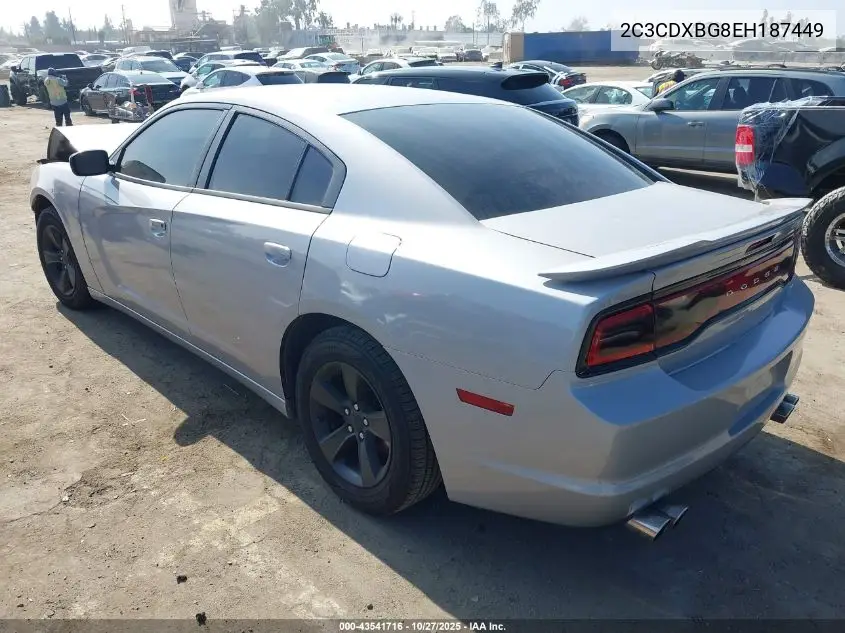 2C3CDXBG8EH187449 2014 Dodge Charger Se