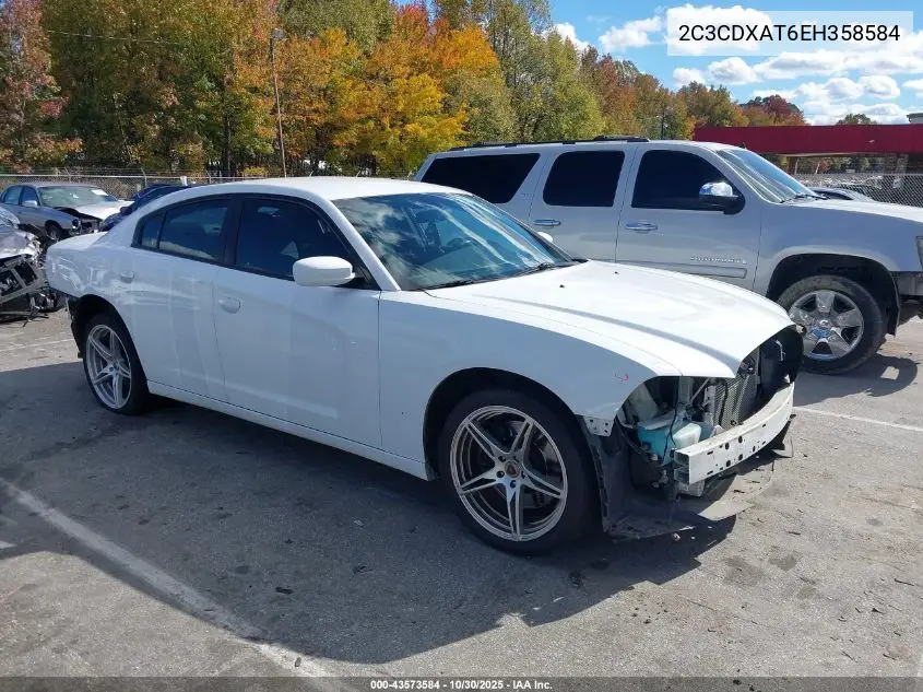 2C3CDXAT6EH358584 2014 Dodge Charger Police