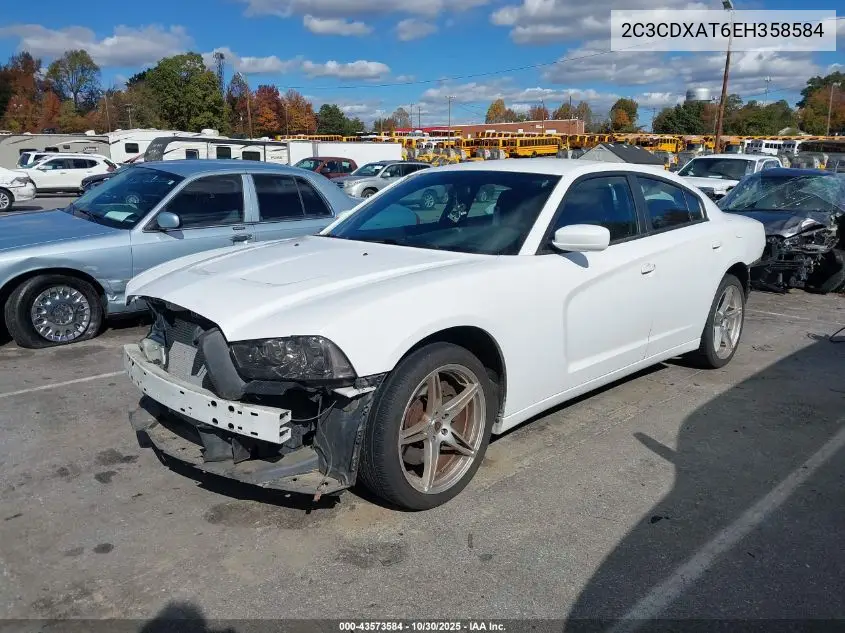 2C3CDXAT6EH358584 2014 Dodge Charger Police