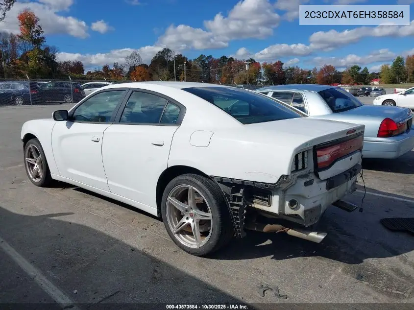 2C3CDXAT6EH358584 2014 Dodge Charger Police