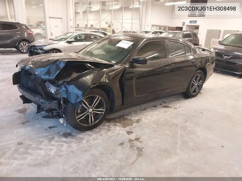 2C3CDXJG1EH308498 2014 Dodge Charger Sxt
