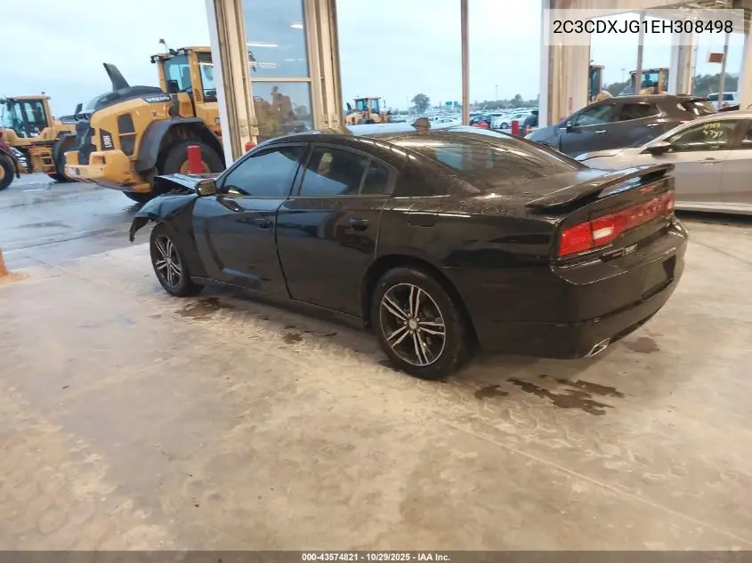 2C3CDXJG1EH308498 2014 Dodge Charger Sxt