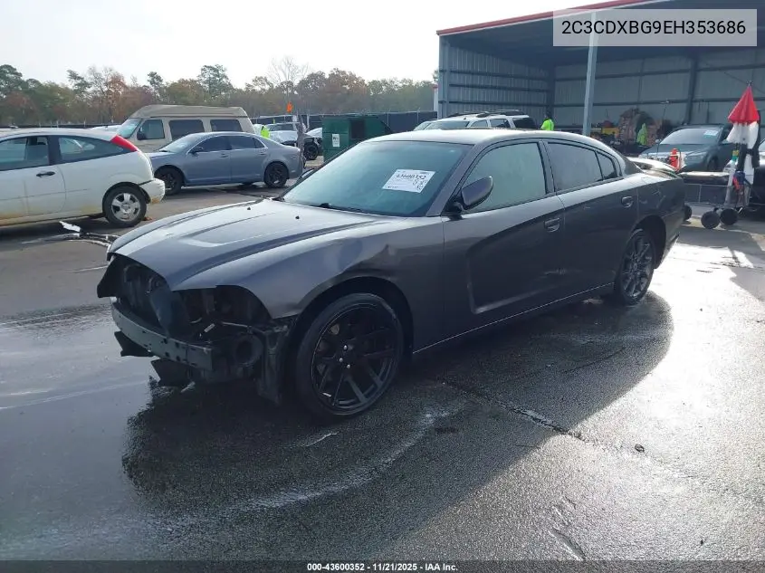 2C3CDXBG9EH353686 2014 Dodge Charger Se