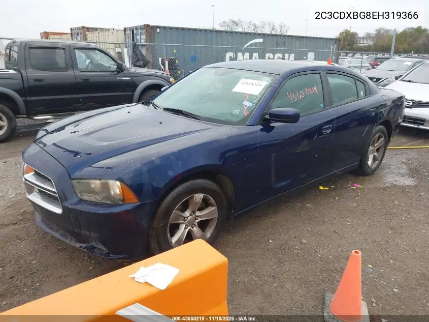 2C3CDXBG8EH319366 2014 Dodge Charger Se
