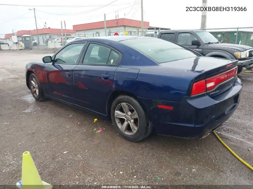 2C3CDXBG8EH319366 2014 Dodge Charger Se