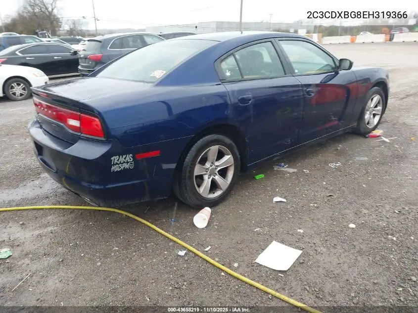 2C3CDXBG8EH319366 2014 Dodge Charger Se